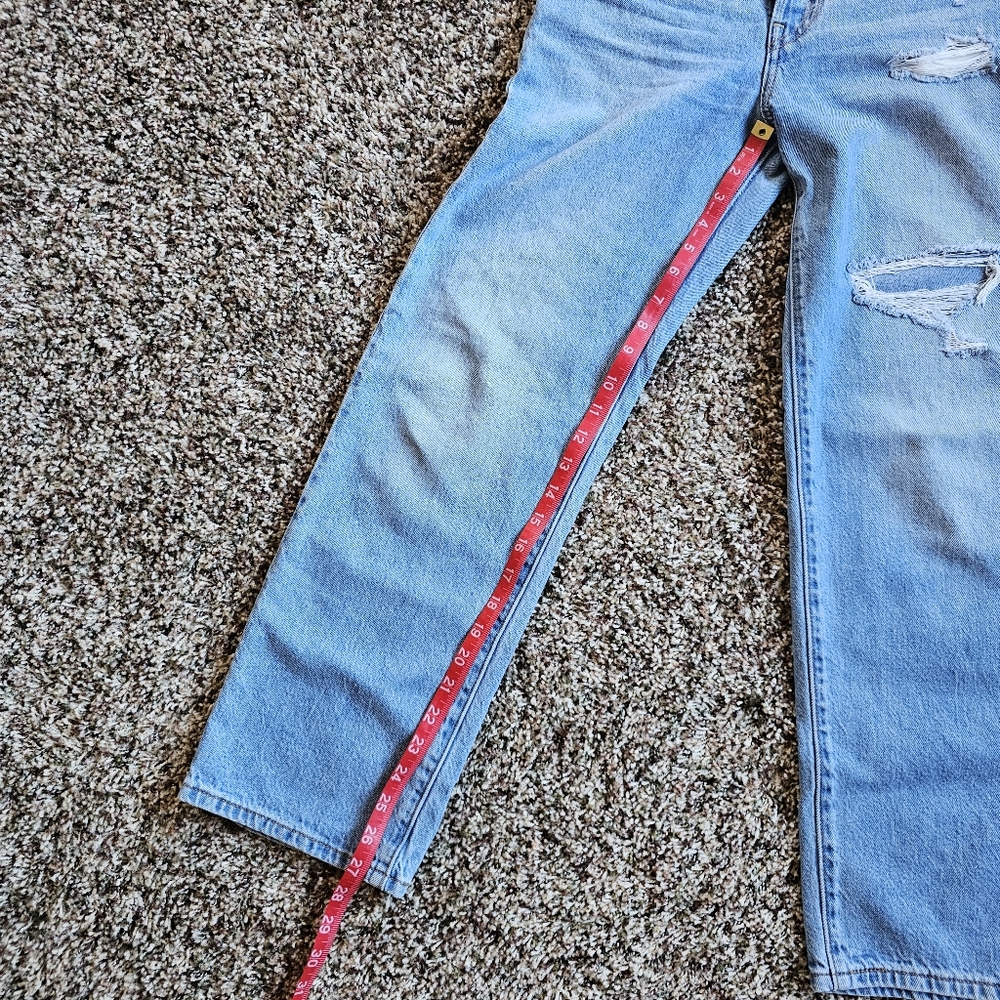 Levi's Buttonfly Ribcage Straight Ankle High Waisted Denim Size 25 - Picture 8 of 10